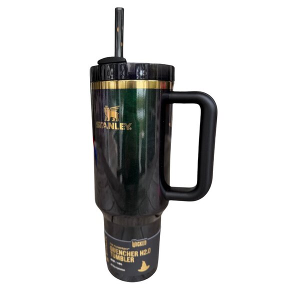 Stanley x Wicked Target Collab 40oz Quencher Elphaba For Good Black Green NWT - Picture 4 of 8